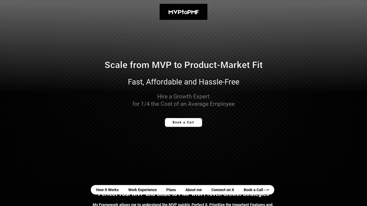 "Unlock Your Startup's Potential: From MVP to PMF with Proven Growth Strategies."