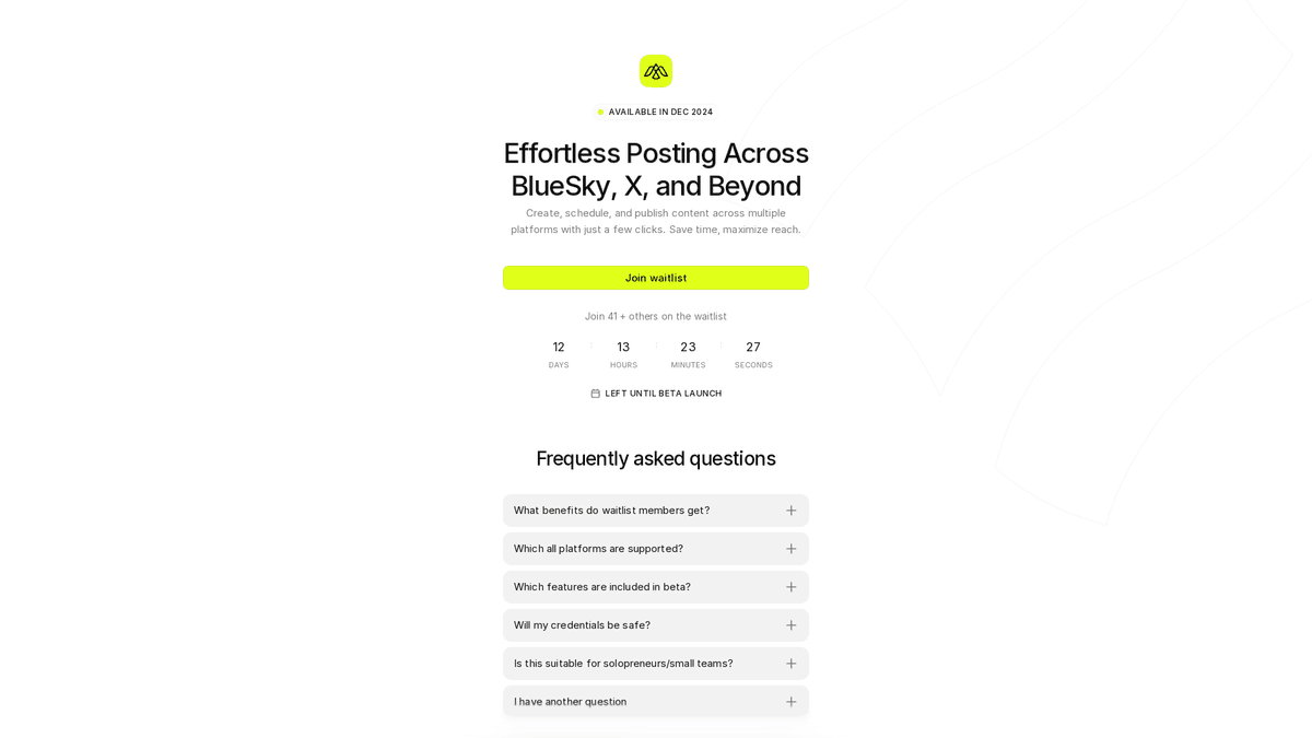 "Effortless posting across platforms, maximizing reach with minimal effort."