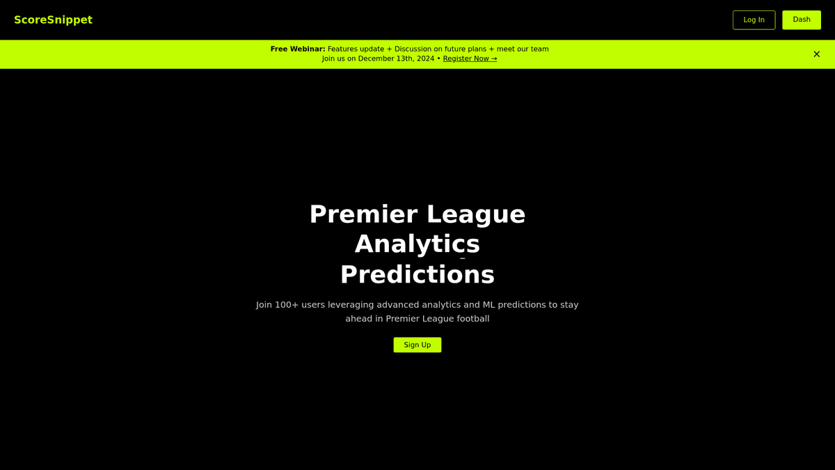 "Unlock Premier League Insights with AI-Powered Analytics"