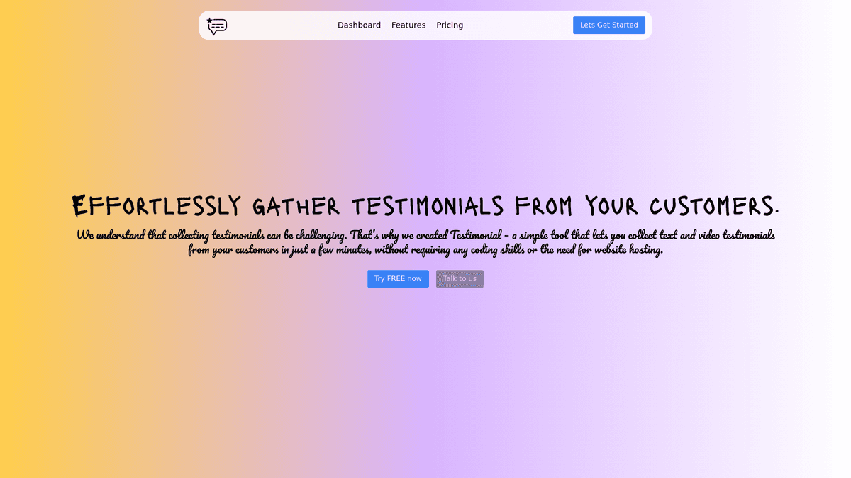 "Effortless testimonials, amplified."